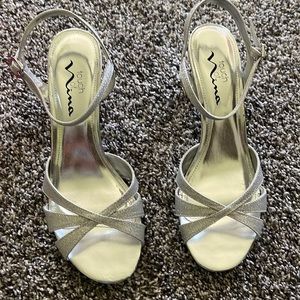 Silver Dress Sandals